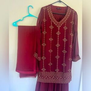 3 piece NWOT Indian/Pakistani sharara set